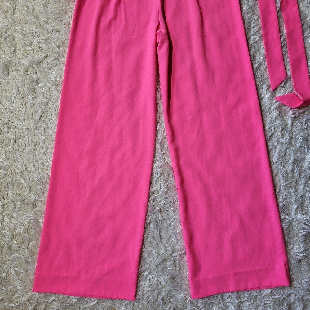 Lilly Pulitzer Jada Off-The-Shoulder Jumpsuit in Pink Isle Size 8 - Picture 15 of 15